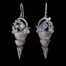 Load image into Gallery viewer, Midnight Garden Armor Earrings