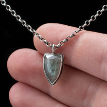 Load image into Gallery viewer, Emerald Kyanite Dainty Pendant